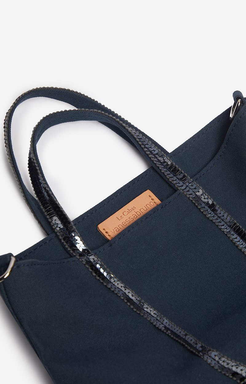 Canvas XS Zipped Cabas Tote Hand or crossbody carry, zip closure PYRITE Vanessa Bruno