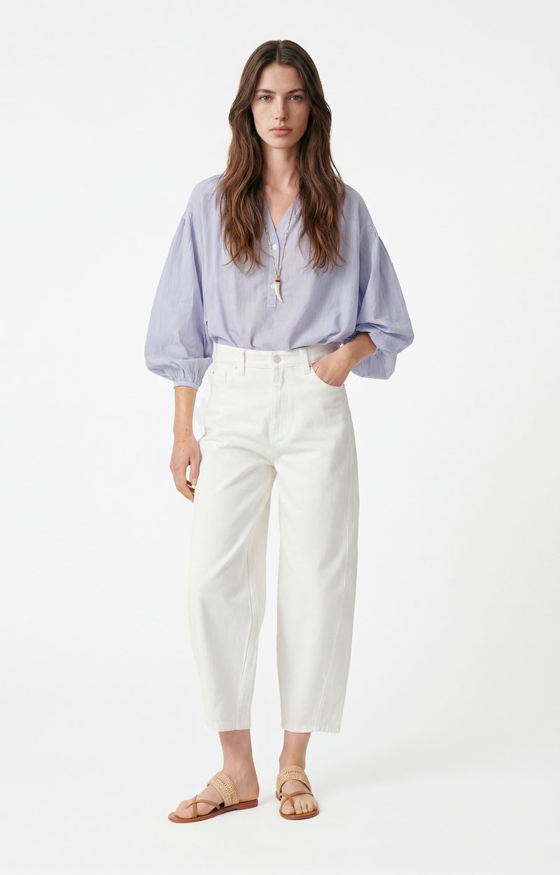Caleb Jeans High-Waisted, Barrel Cut GREIGE Vanessa Bruno