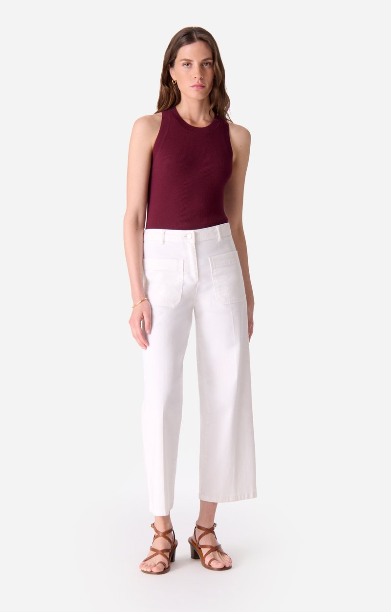 Helias Cropped Jeans High-Waisted, Cropped Fit White Vanessa Bruno
