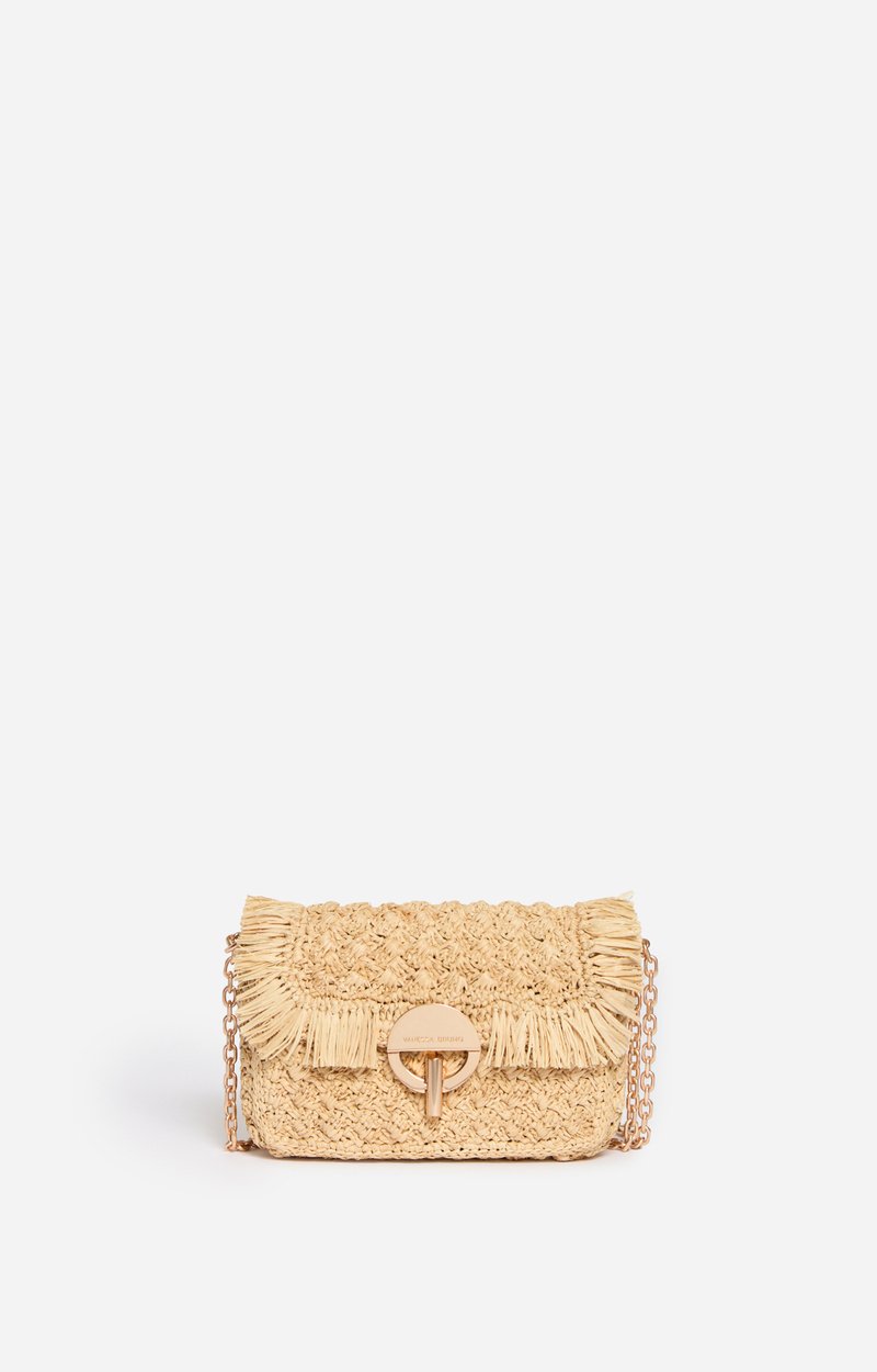 Small Raffia Moon Bag Made in Madagascar Natural Vanessa Bruno
