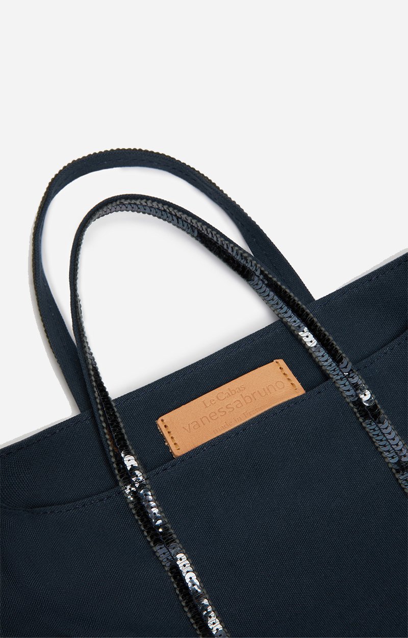 Canvas S Zipped Cabas Tote Hand or crossbody carry, zip closure PYRITE Vanessa Bruno