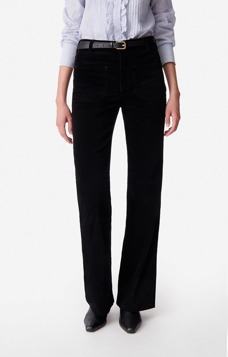 Dompay Flare Pants Corduroy Black Vanessa Bruno