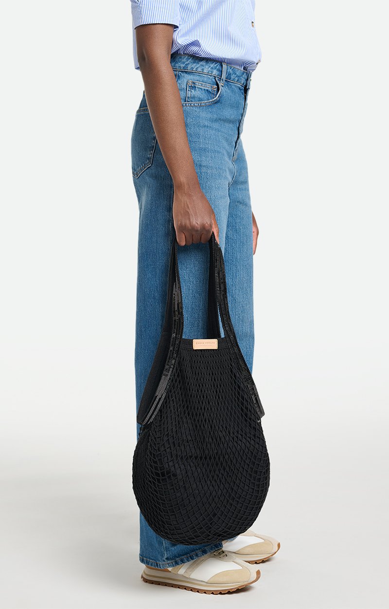 Fishnet Bag Cotton, sequins, lined Black Vanessa Bruno