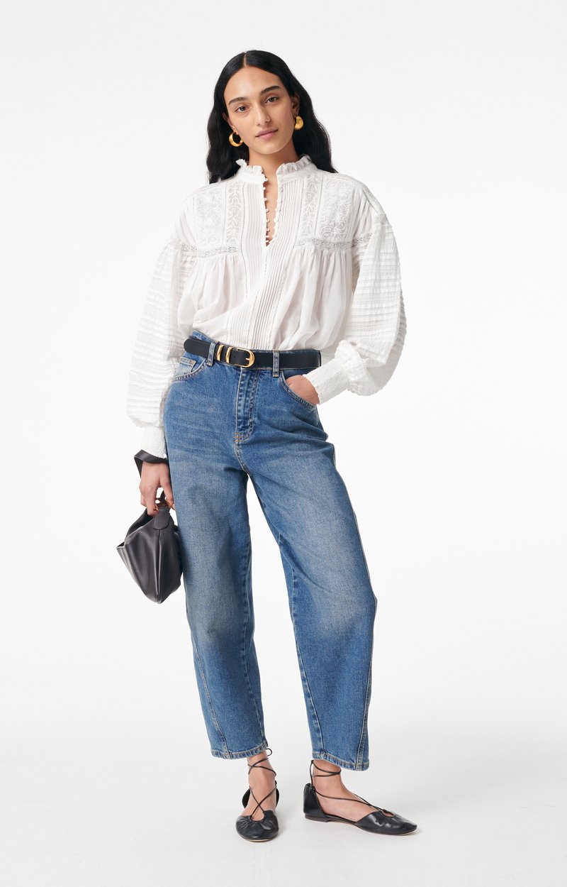 Dahlia Blouse Cotton Blend White Vanessa Bruno