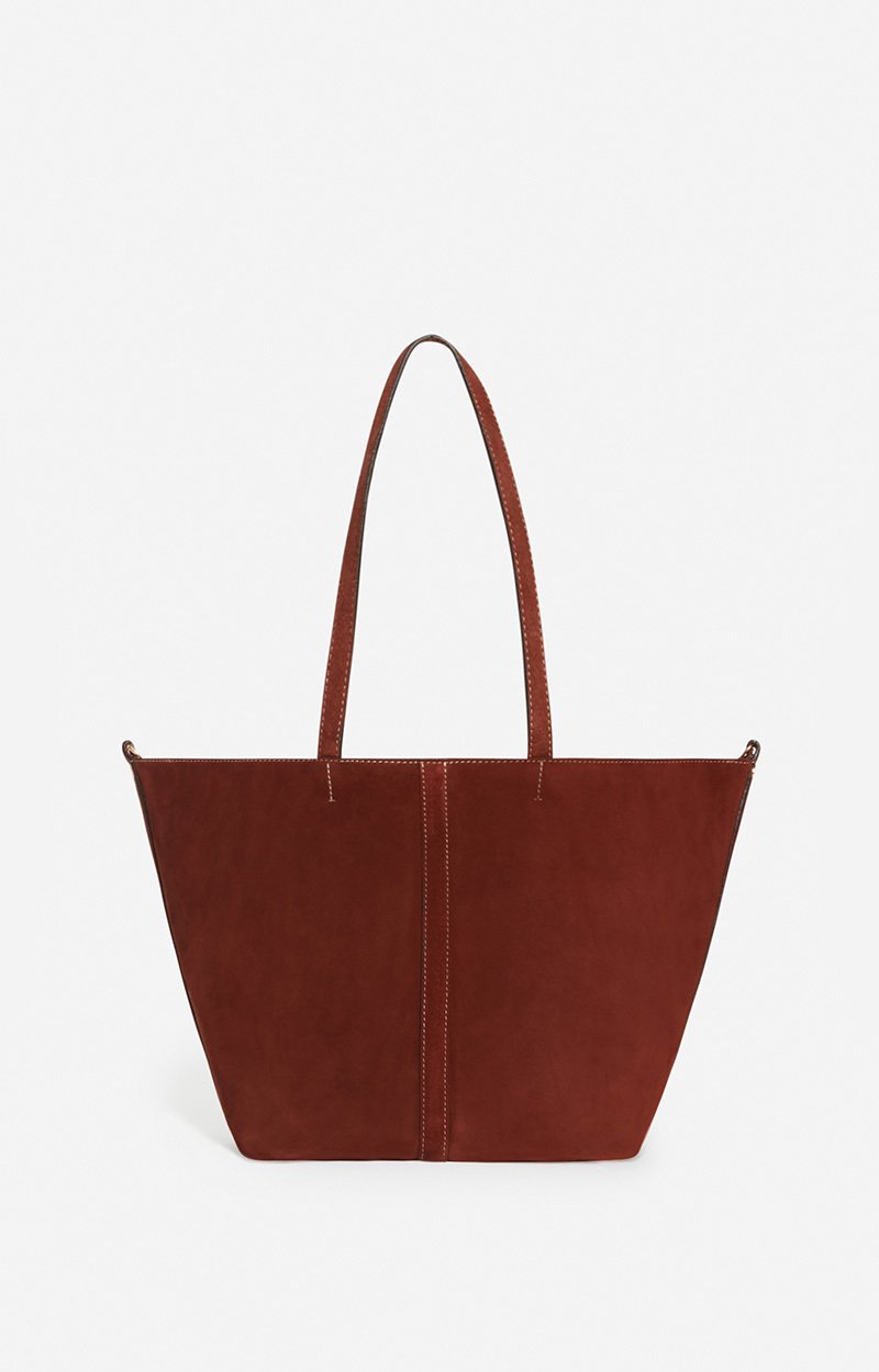 Small Calf Leather Daily Tote, 100% Cow Leather