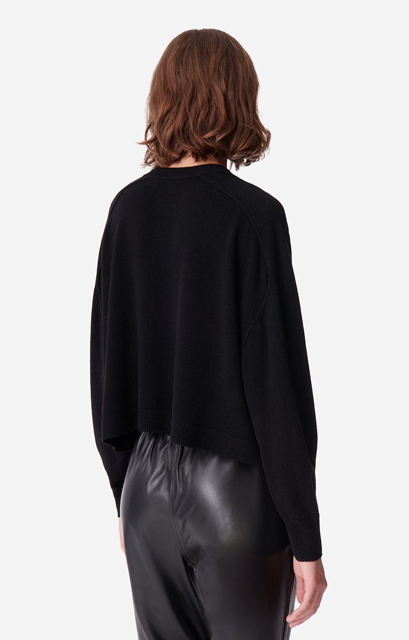 Douve Cardigan 100% Merino Wool Black Vanessa Bruno