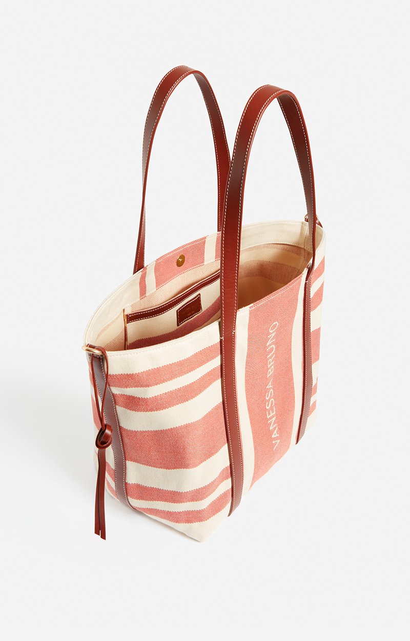 Canvas XL Cabas Tote Hand-carried COGNAC Vanessa Bruno