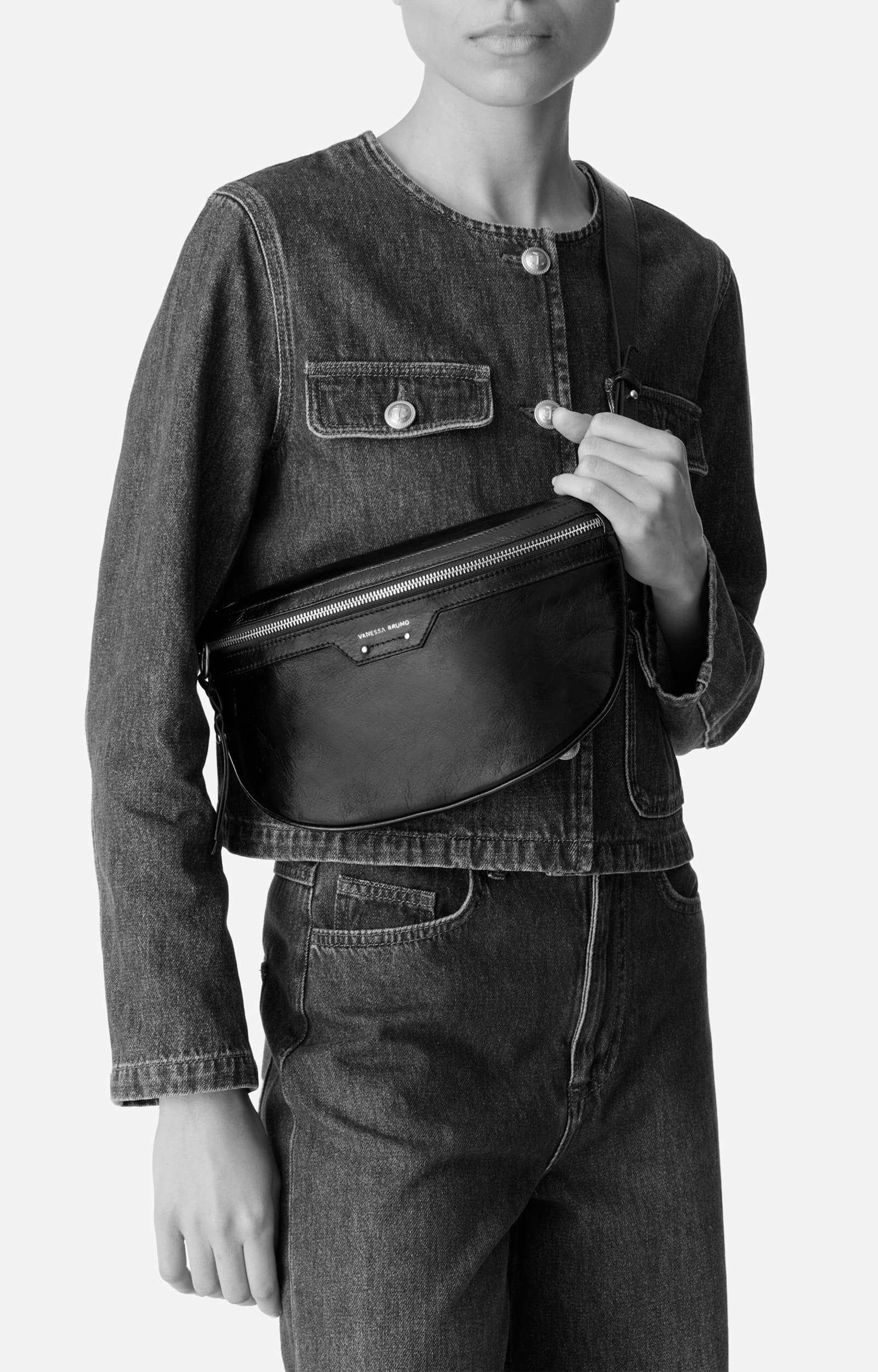 Leather bum bag Made in Italy Forest Vanessa Bruno