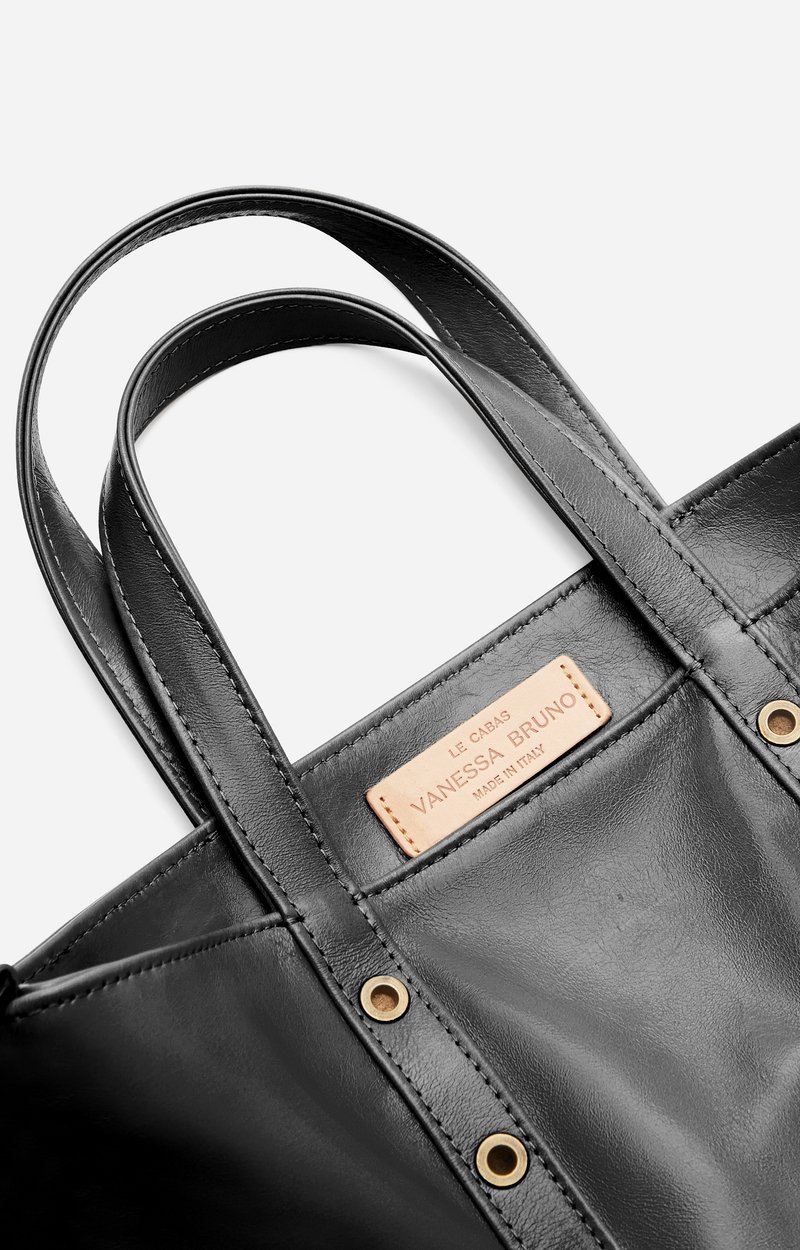 Cabas Tote Bags Crinkled Leather Tote Bags - VANESSABRUNO