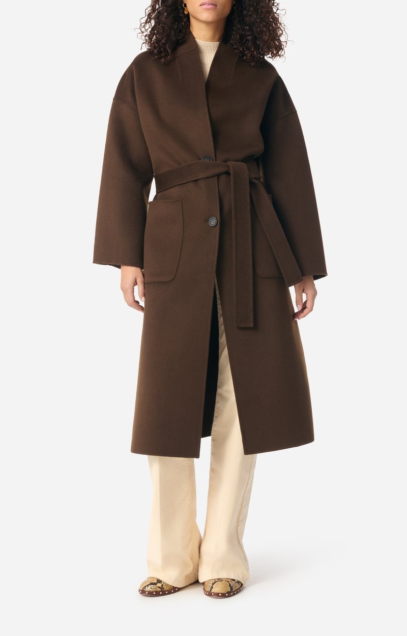 Bachir Coat Wool Blend CHOCOLATE Vanessa Bruno