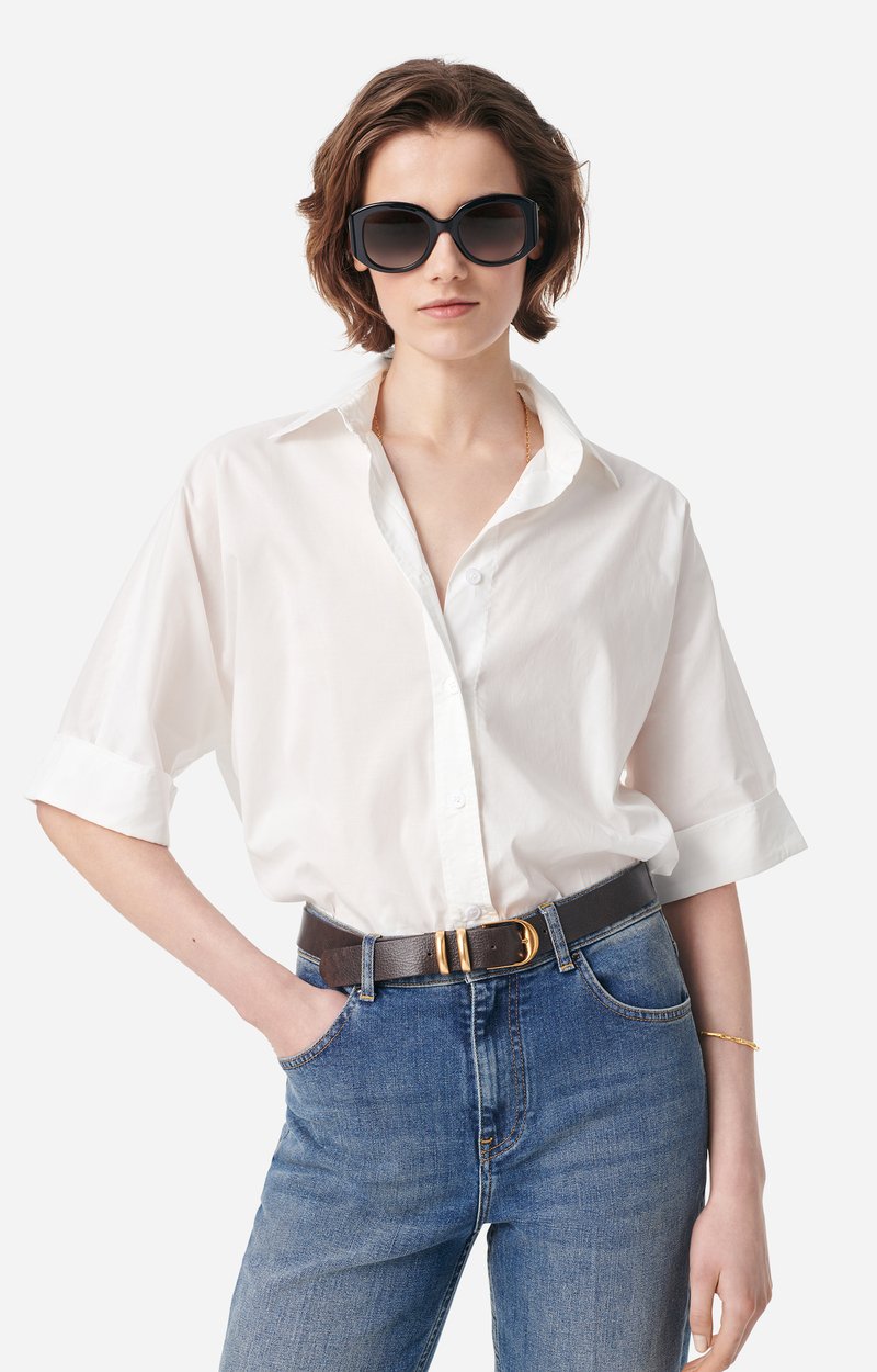 Bobby Shirt Made from lyocell and cotton White Vanessa Bruno