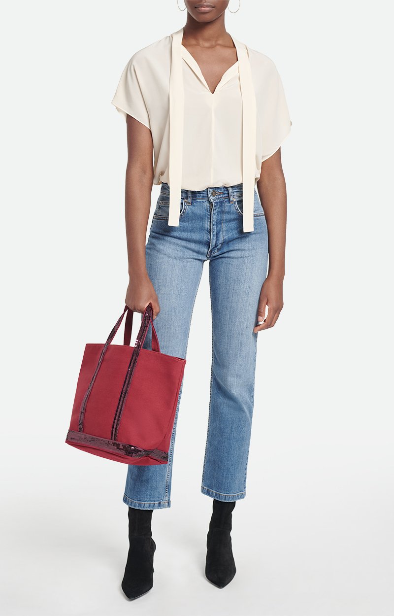 Canvas M Cabas Tote Carried By Hand Inca Vanessa Bruno