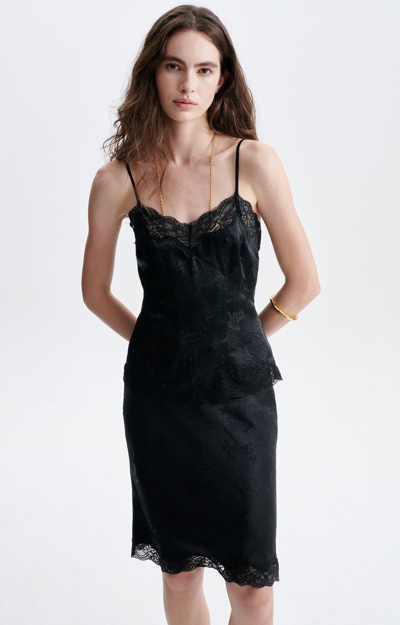 Glycine Tank Top Jacquard patterns Black Vanessa Bruno