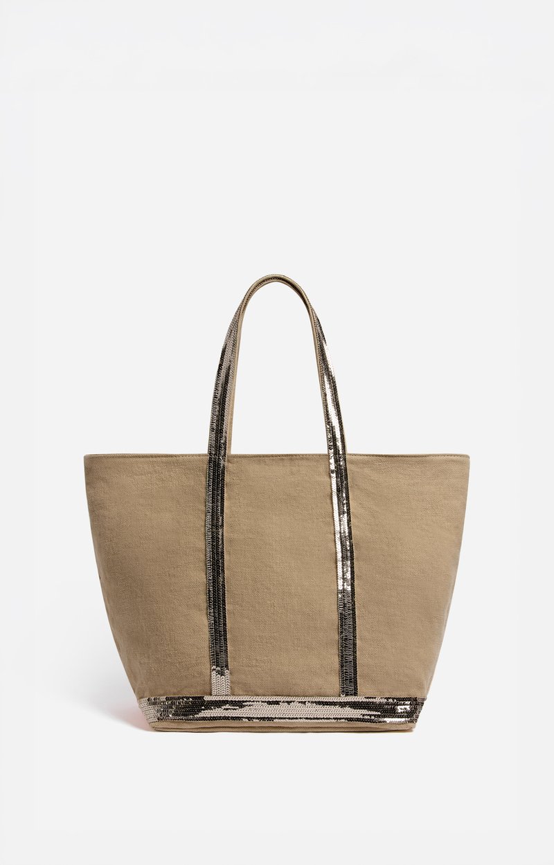 Linen M Zipped Cabas Tote, Shoulder bag with zipper