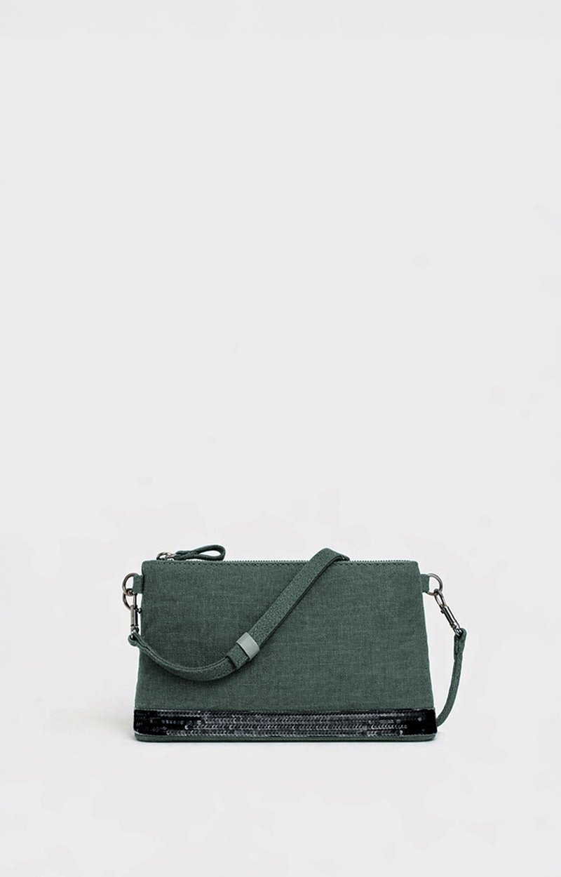 Linen Clutch, Made in France, Crossbody Bag