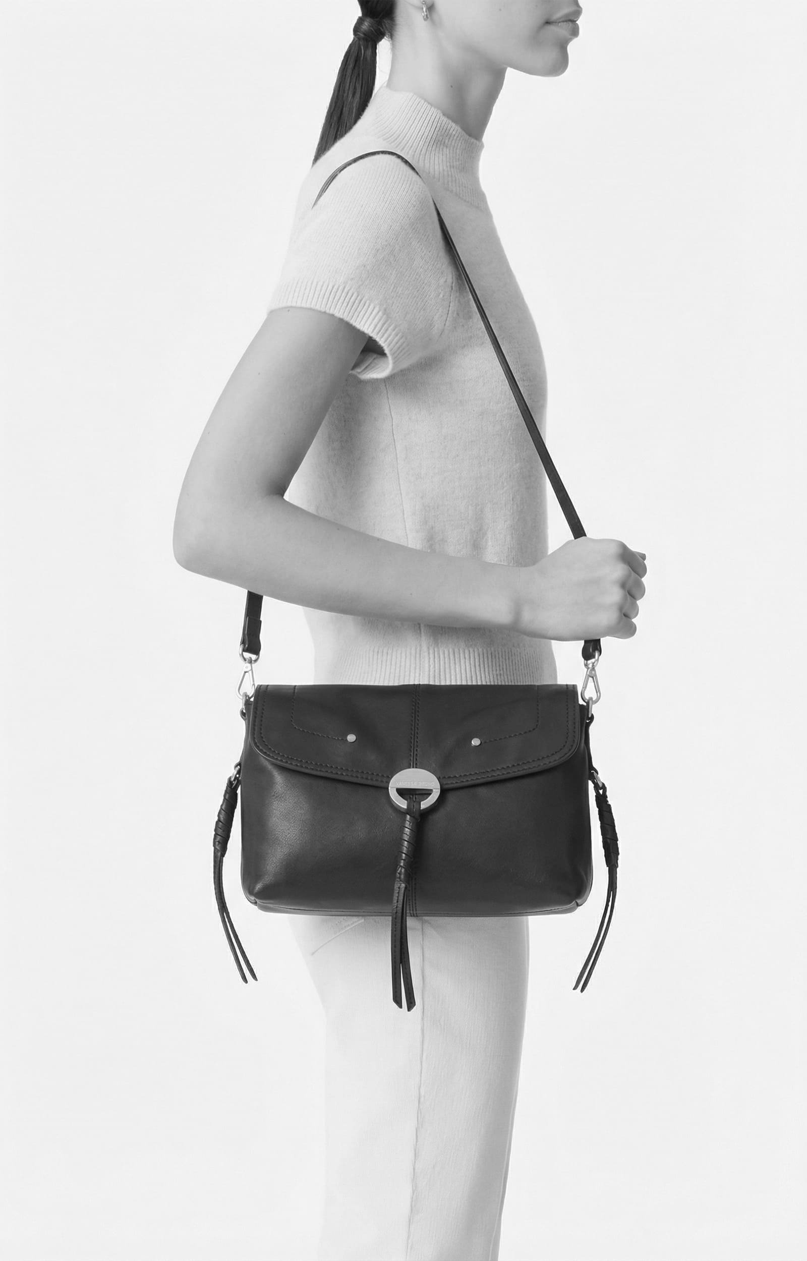 Large Leather Othilia Bag Smooth lambskin, adjustable strap BROWNIE Vanessa Bruno