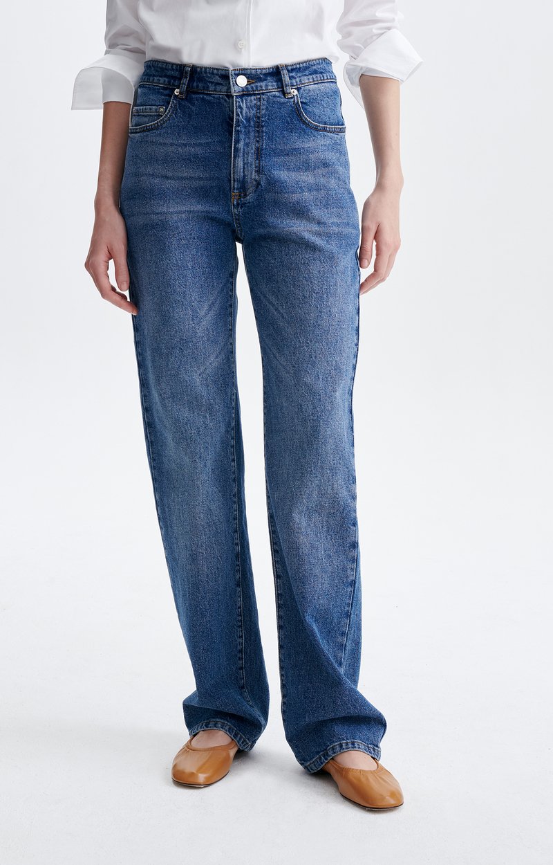 Ryder Straight-Leg Pants Cotton, straight-leg 5-pocket, high-waisted ecru France Vanessa Bruno