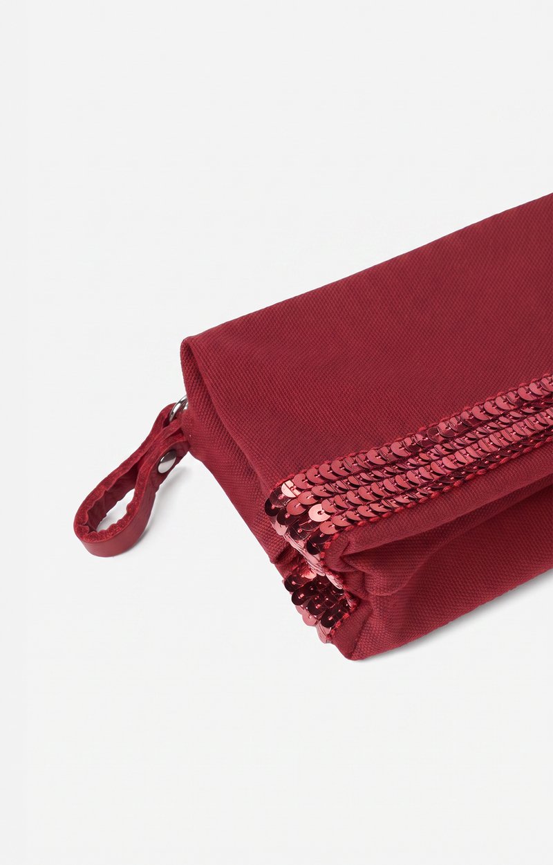 Canvas Pencil Case Pouch in canvas & sequins Goji Vanessa Bruno