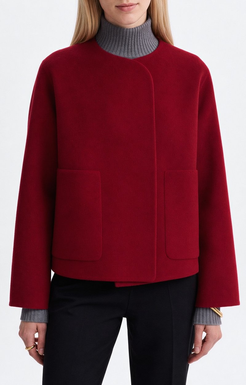 Chann Jacket Jacket in double-face wool CHERRY Vanessa Bruno
