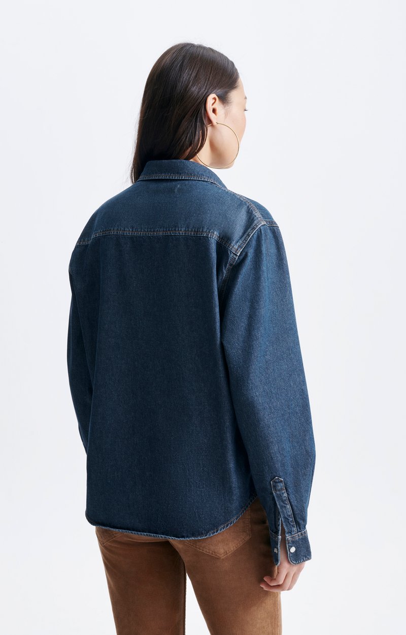 Gigi Shirt Cotton denim overshirt Indigo Vanessa Bruno