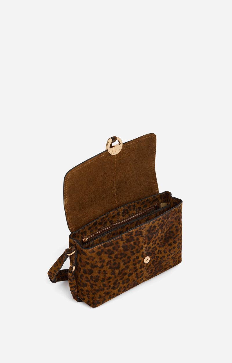 Small Othilia Leopard Bag Leopard-print velvet leather Fawn Vanessa Bruno