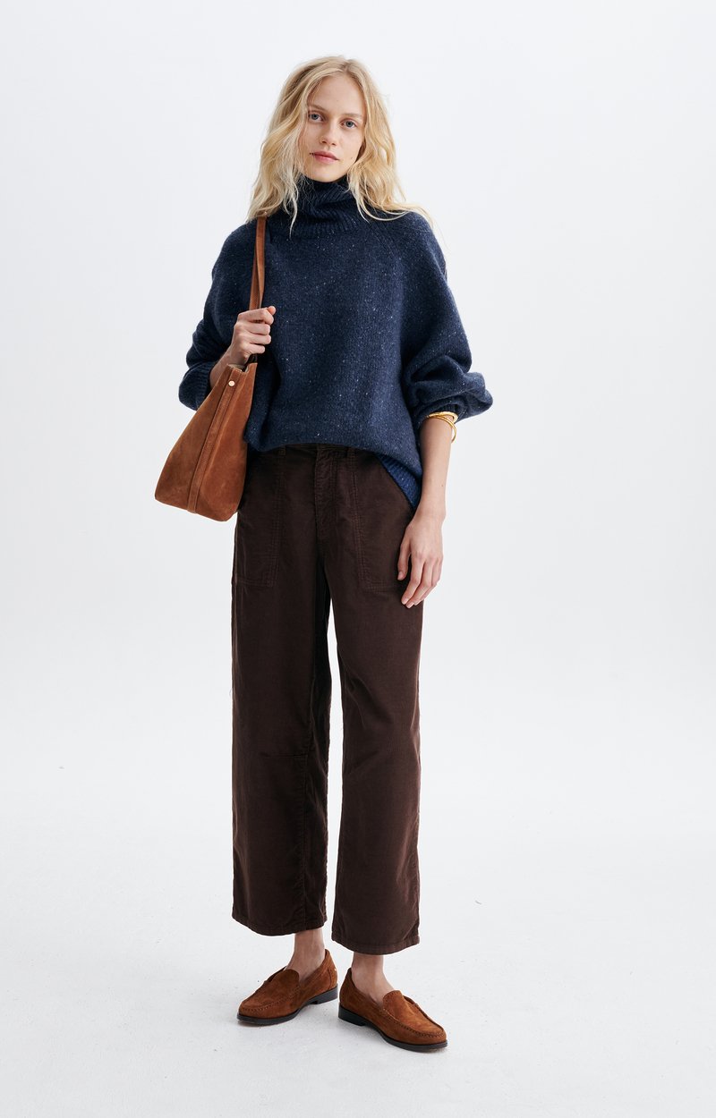 Dotty Sweater Oversized roll-neck jumper in speckled knit DENIM Vanessa Bruno