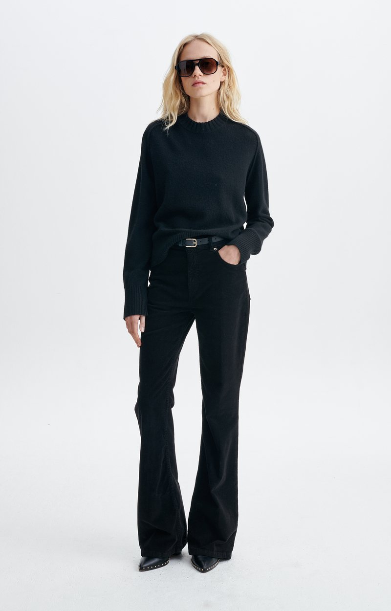 Fresia Sweater Round-neck jumper in wool and yak Black Vanessa Bruno