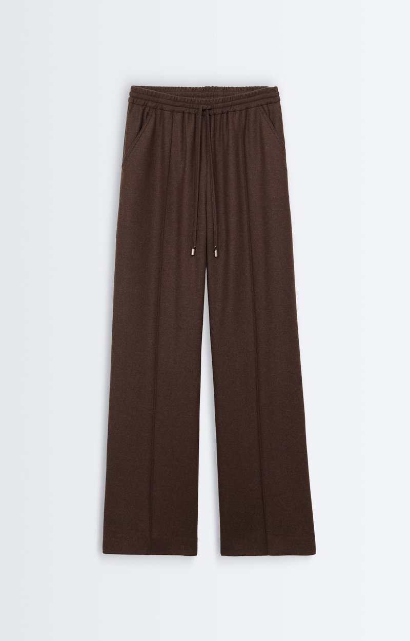 Cliff Trousers, Wide-leg pleated trousers, elasticated waist