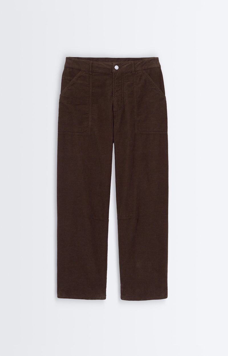 Cargo Trousers Cotton cargo trousers, structured cut COFFEE Vanessa Bruno