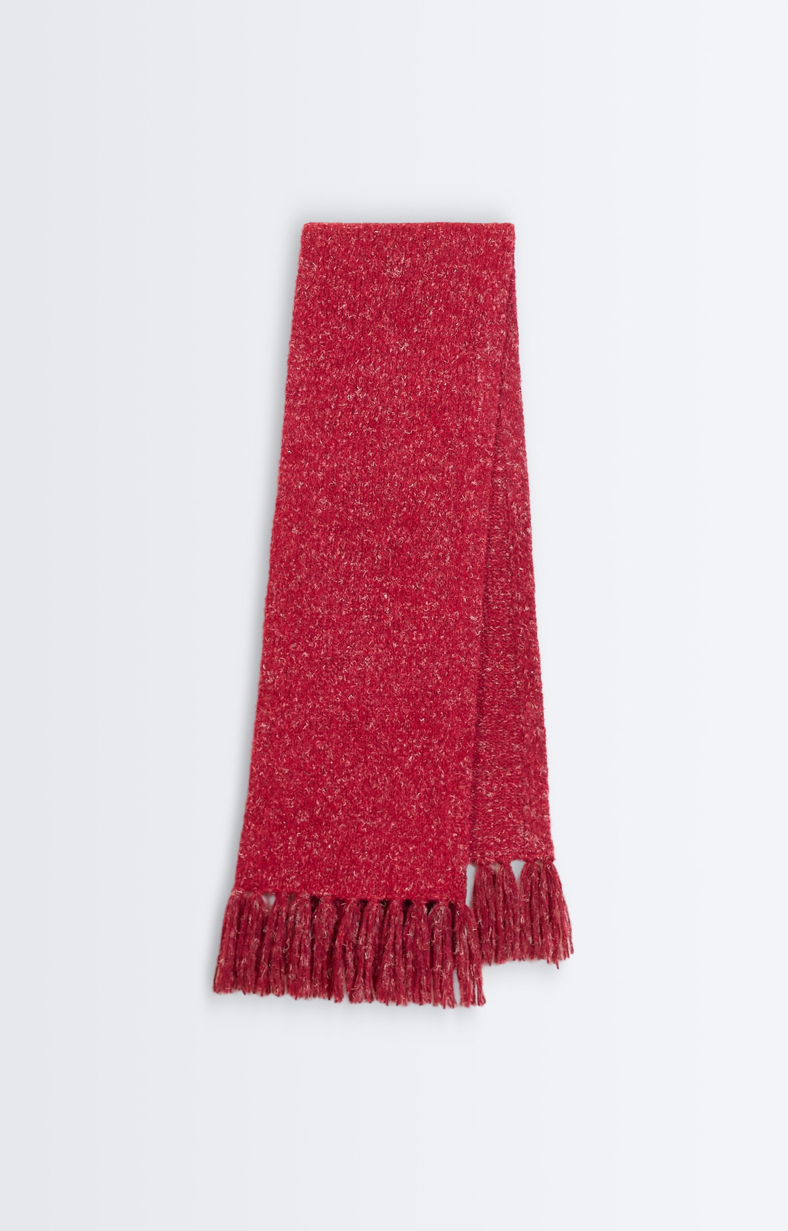 Hapril Scarf Wool and alpaca knit scarf, fringed Carmine Vanessa Bruno