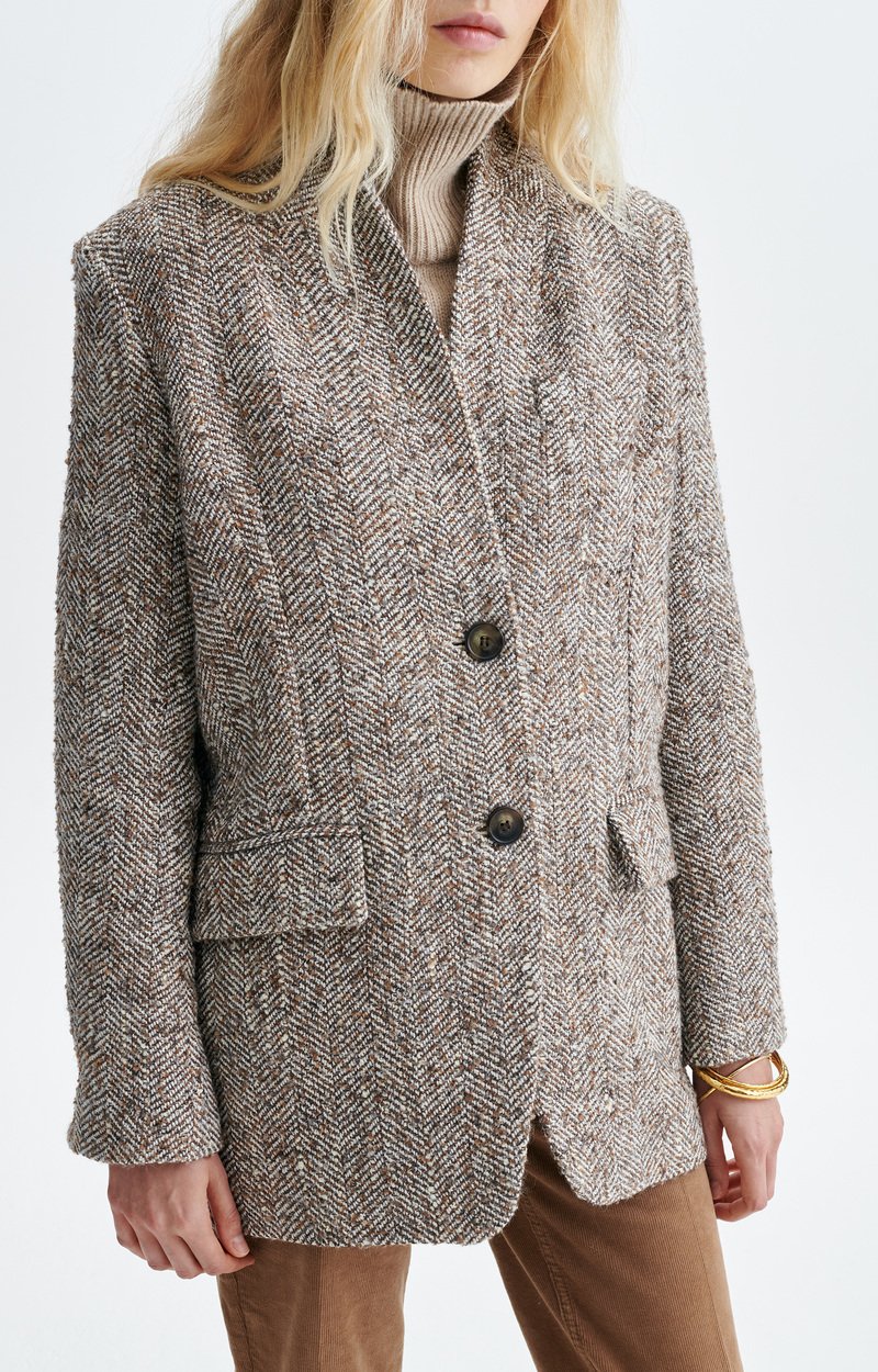 Jovanka Jacket Straight metallic-thread jacket Mole Vanessa Bruno