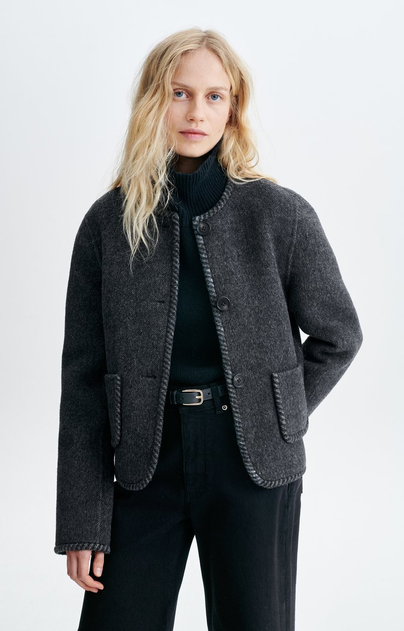 Humble Jacket Double-face wool jacket ANTHRACITE Vanessa Bruno