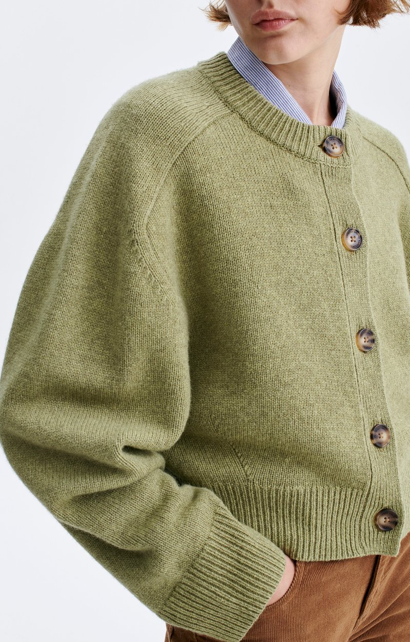 Giverny Cardigan Buttoned wool-yak cardigan MATCHA Vanessa Bruno