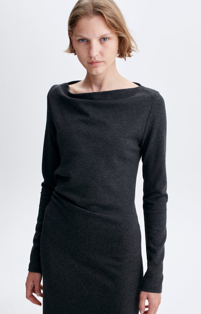 Hocine Dress Boat-neck midi dress ANTHRACITE Vanessa Bruno