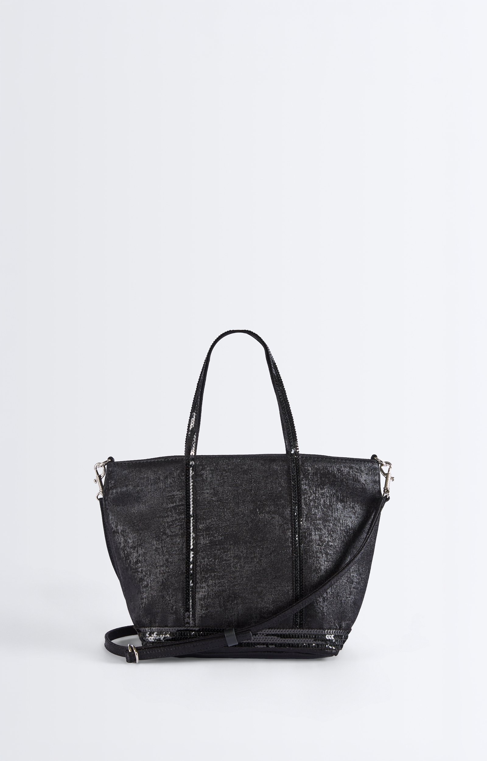 Sequin S Cabas Tote Sequin cabas, removable strap Black Vanessa Bruno
