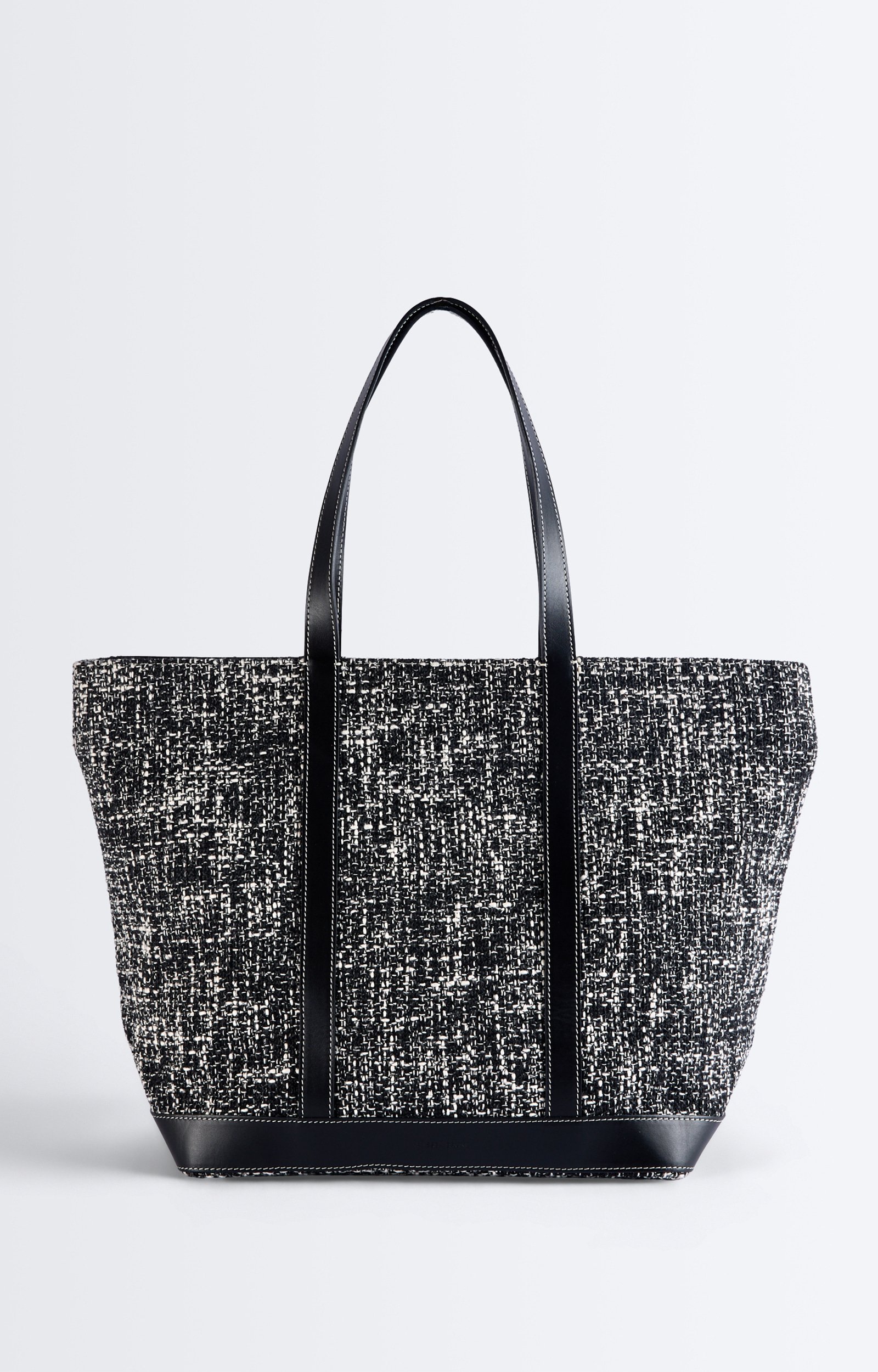Tweed L Cabas Tote, Tweed cabas, leather trims