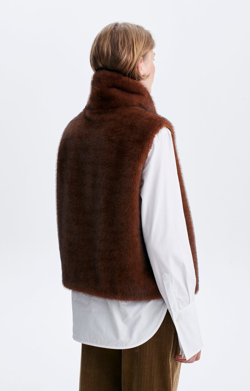 Helise Gilet Sleeveless faux fur gilet Ginger Vanessa Bruno