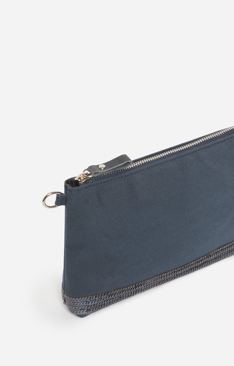 Pochette Zipp&eacute;e En Toile En Toile & Sequins VANESSA BRUNO