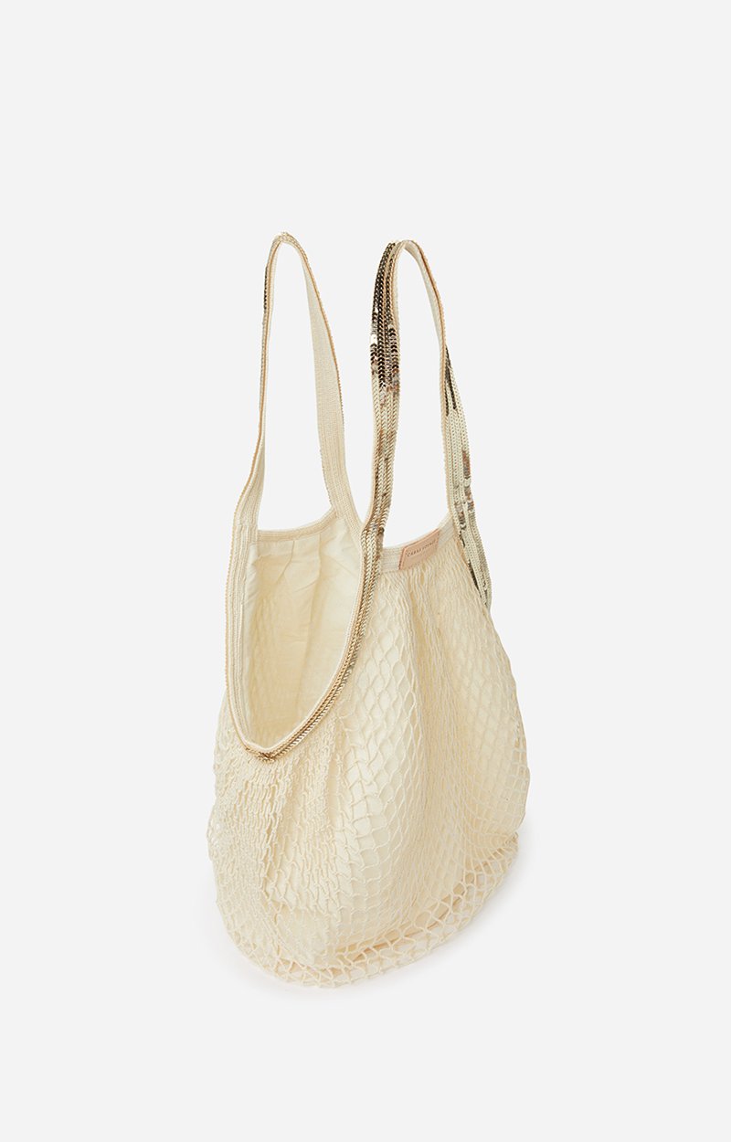 Sac Filet En Coton, Sequins, Doubl&eacute; VANESSA BRUNO