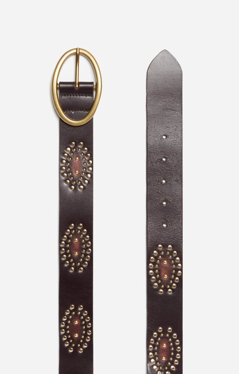 Ceinture Iris Marron En Cuir 40Mmm En Cuir Tannage V&eacute;g&eacute;tal VANESSA BRUNO