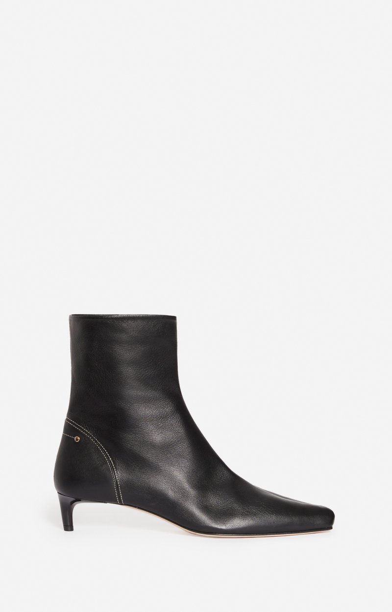 Bottines Cuir Noir Daily Fabriqu&eacute; Au Portugal VANESSA BRUNO