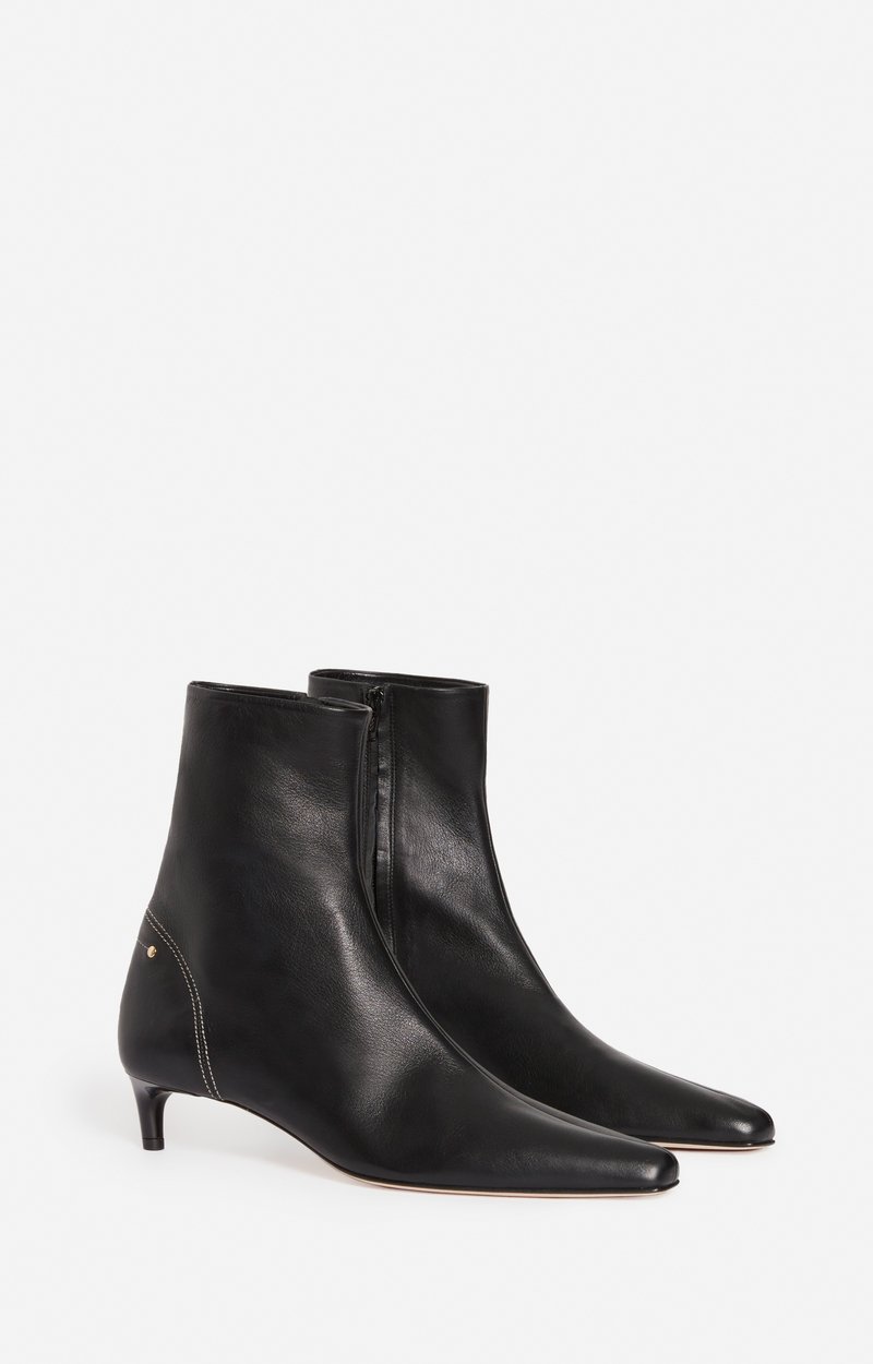 Bottines Cuir Noir Daily Fabriqu&eacute; Au Portugal VANESSA BRUNO