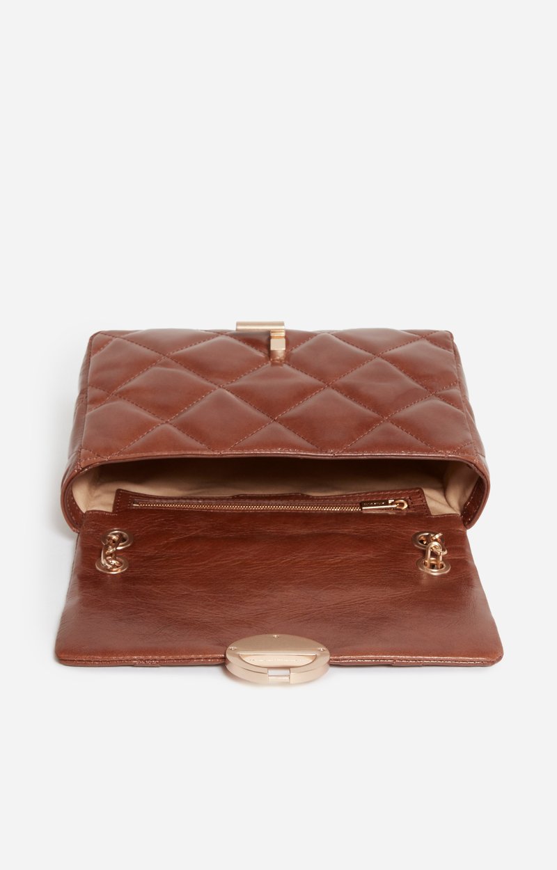 Grand Sac Moon En Cuir Craquel&eacute; Cuir craquel&eacute; matelass&eacute;, Made In Italie VANESSA BRUNO
