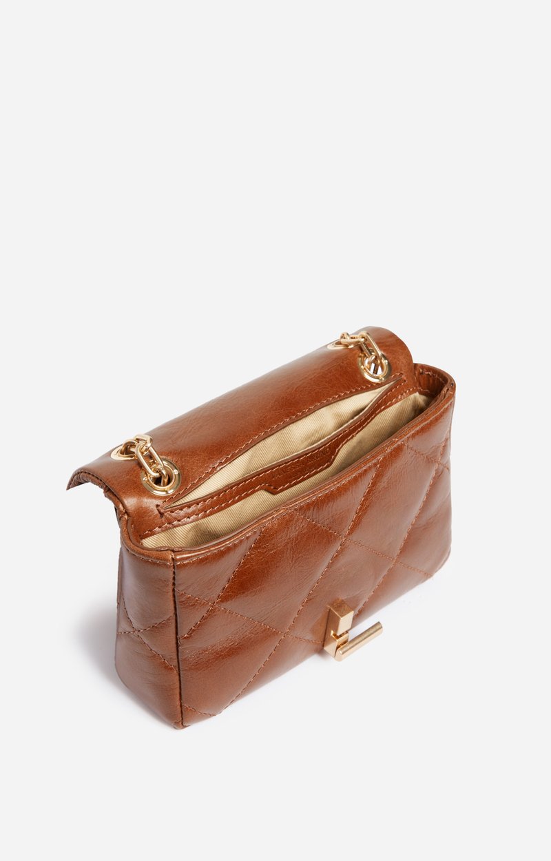 Petit Sac Moon En Cuir Craquel&eacute; Cuir craquel&eacute;, fermoir dor&eacute;, Made In Italie VANESSA BRUNO