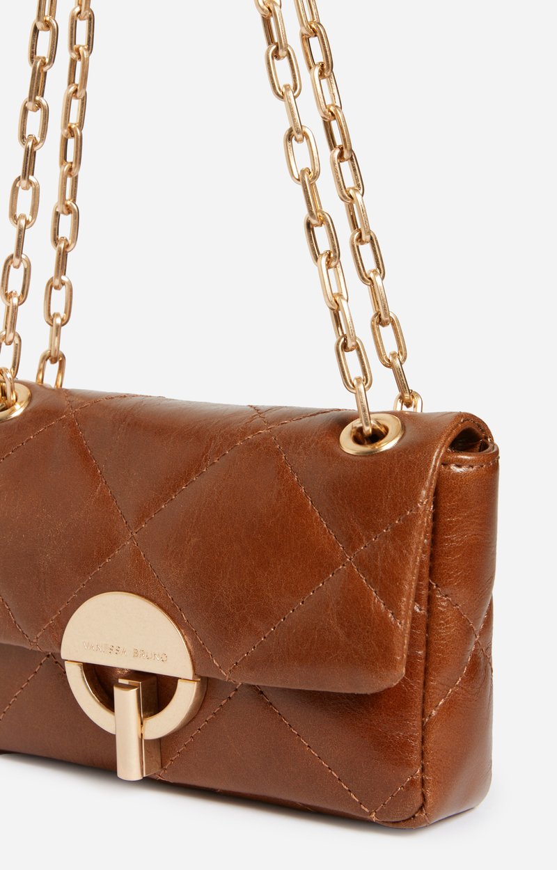 Petit Sac Moon En Cuir Craquel&eacute; Cuir craquel&eacute;, fermoir dor&eacute;, Made In Italie VANESSA BRUNO