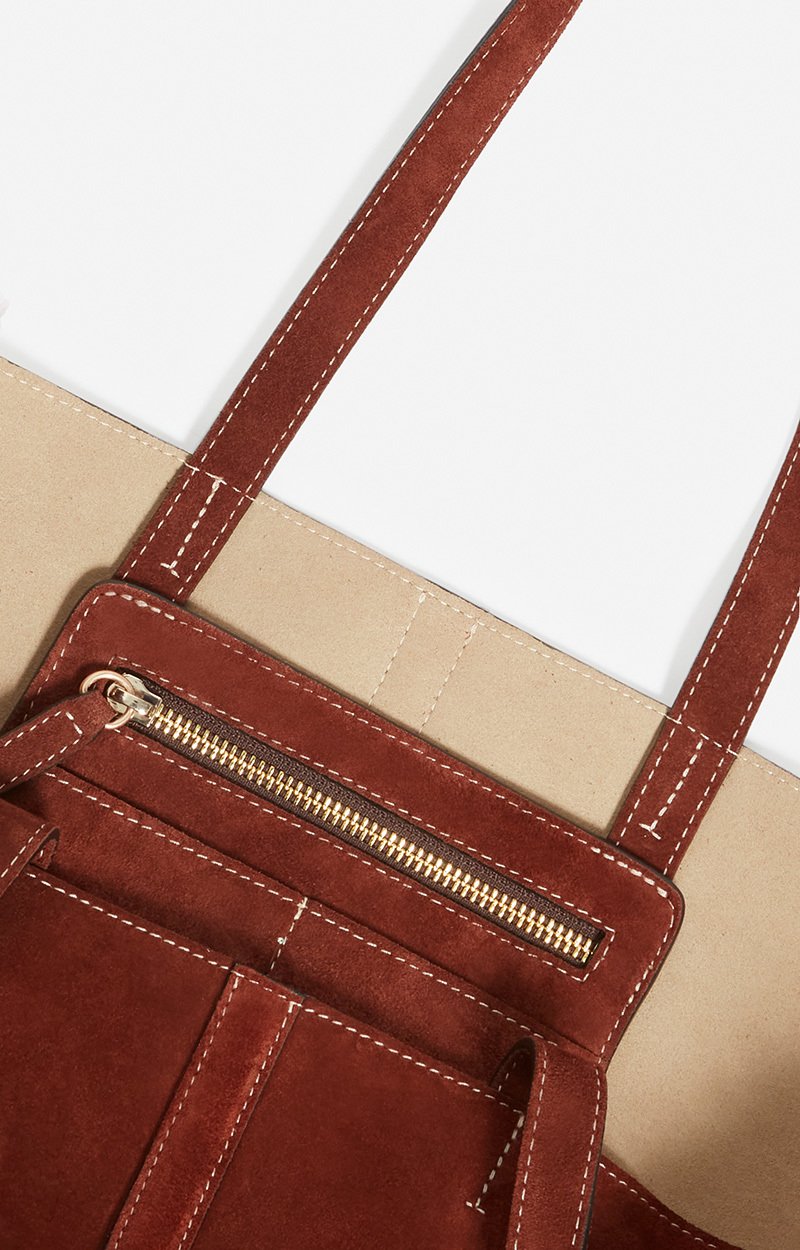 Petit Cabas Daily En Cuir Velours 100% Cuir de Vachette VANESSA BRUNO