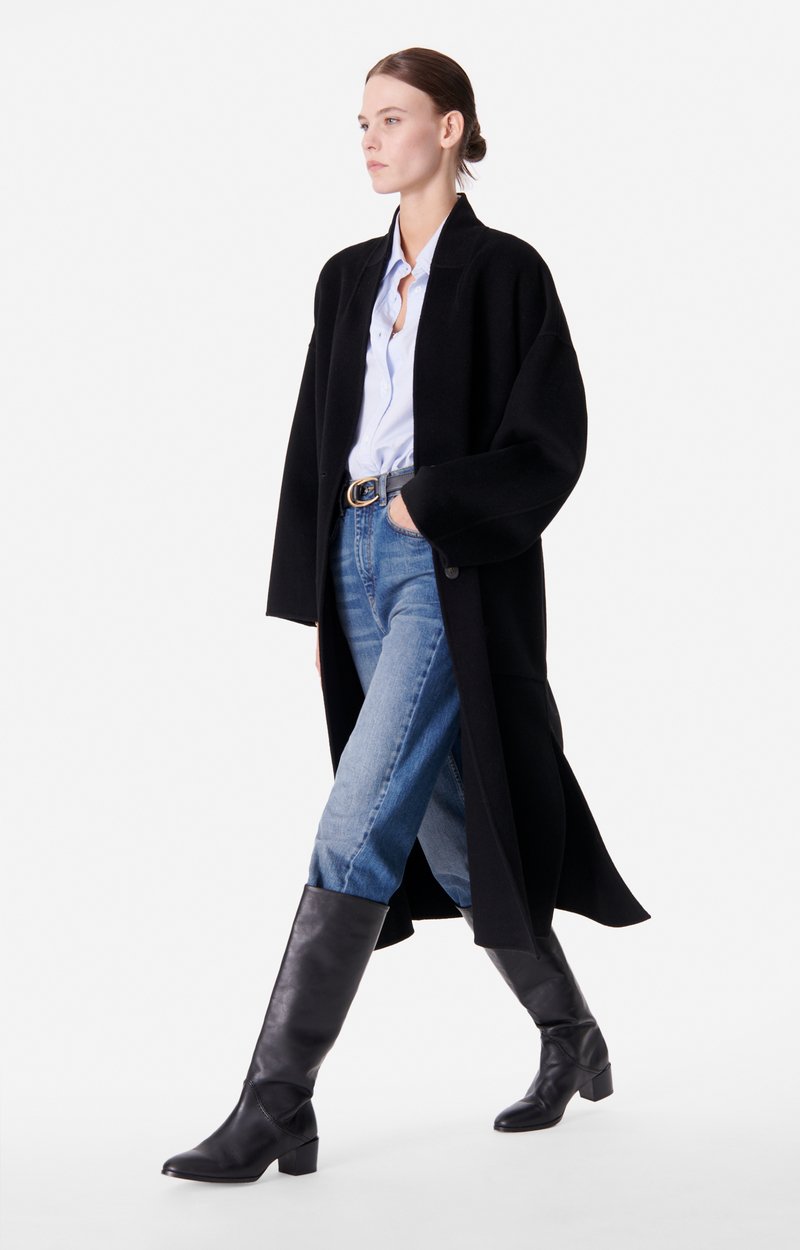 Manteau Bachir En Laine M&eacute;lang&eacute;e VANESSA BRUNO