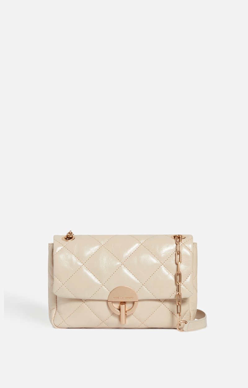 Grand Sac Moon En Cuir Craquel&eacute; Cuir craquel&eacute; matelass&eacute;, Made In Italie VANESSA BRUNO