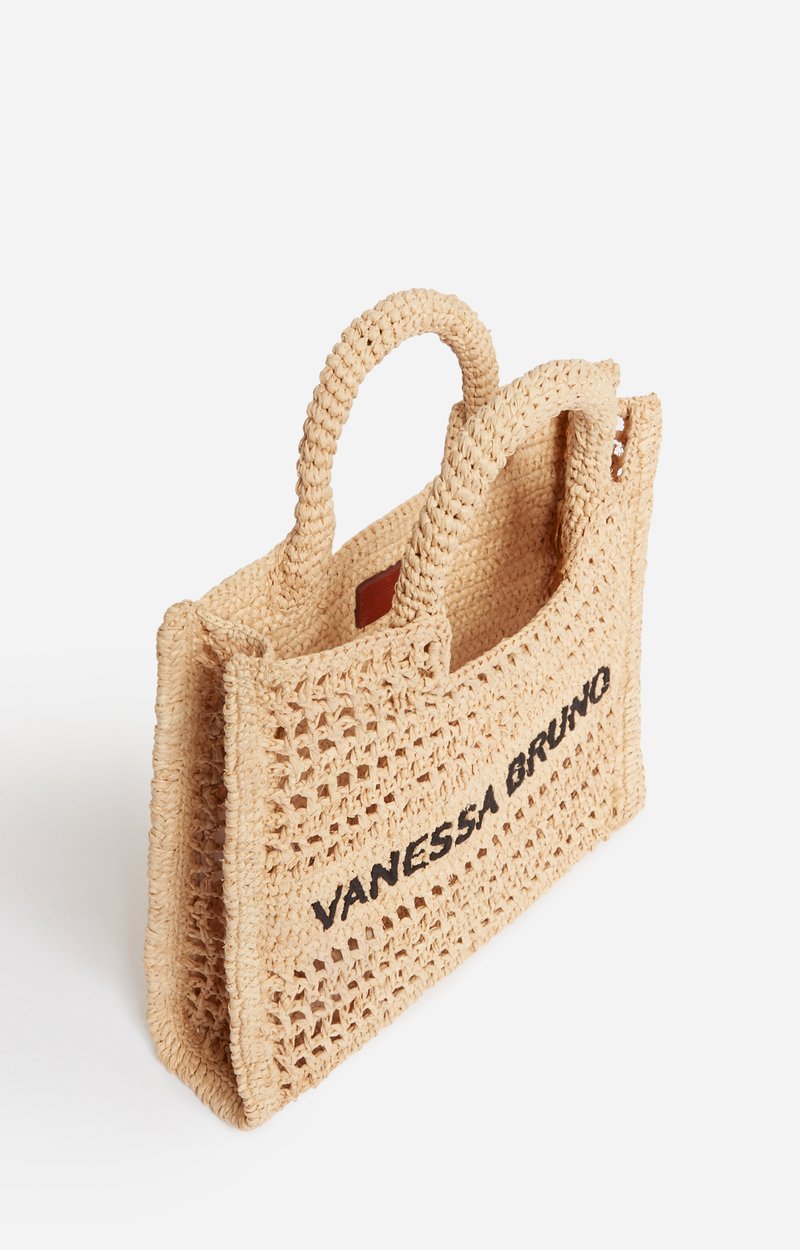 Petit Panier En Raphia Crochet&eacute; Fabriqu&eacute; &agrave; Madagascar, Bandouli&egrave;re VANESSA BRUNO