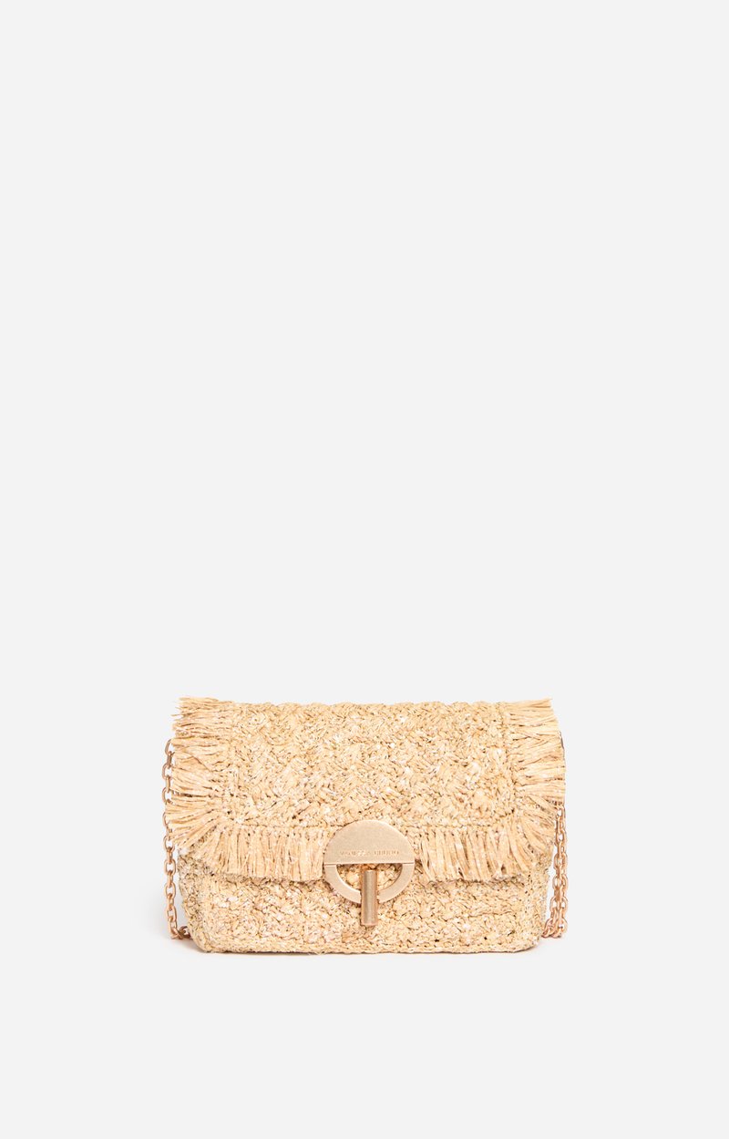 Moyen Sac Moon En Raphia Et Sequins Fabriqu&eacute; &agrave; Madagascar VANESSA BRUNO